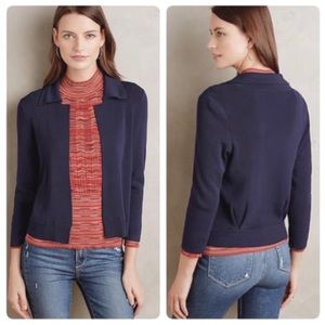 Moth by Anthropologie Navy Blue Cardigan